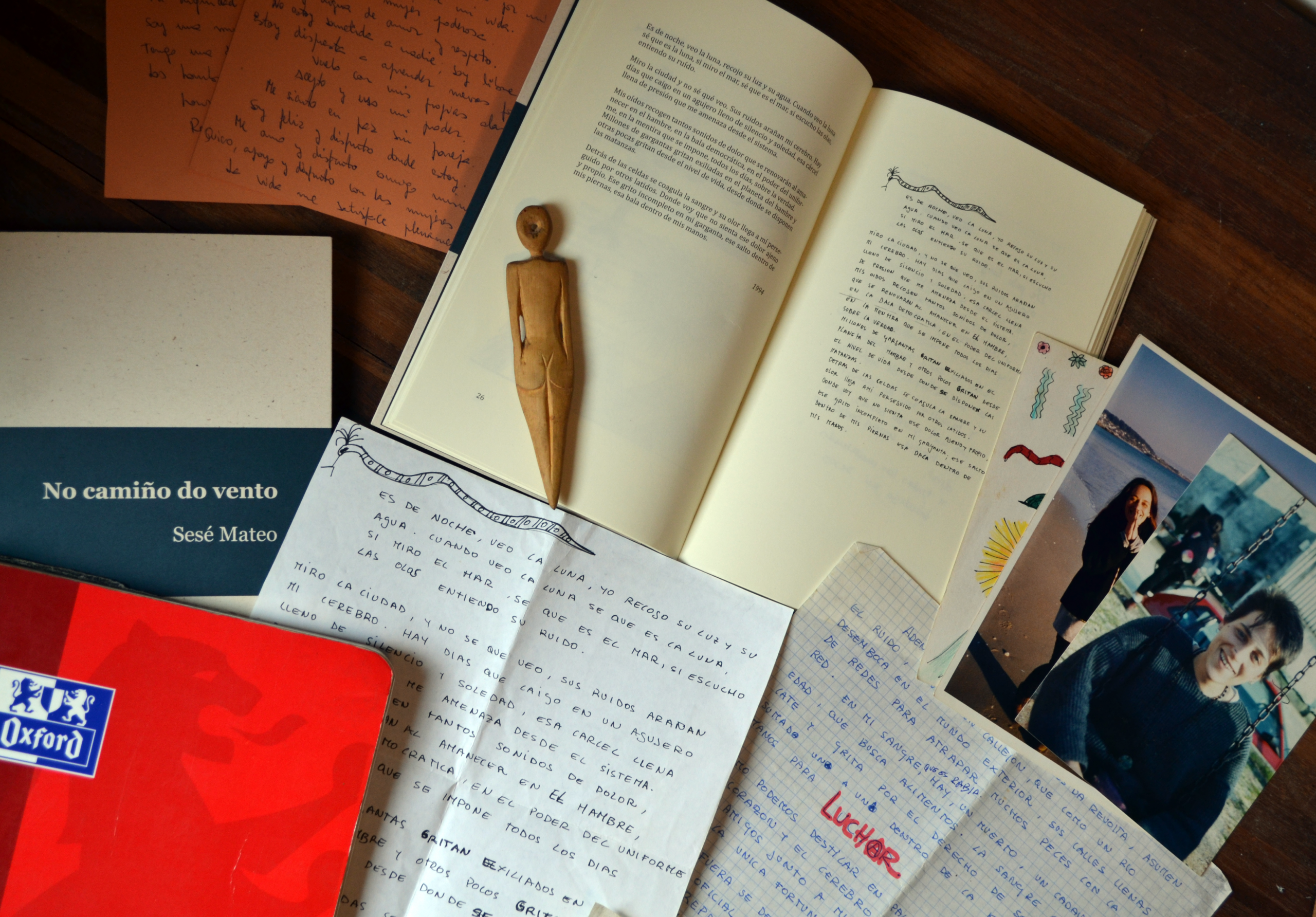 Material utilizado para el libro No camiño do vento